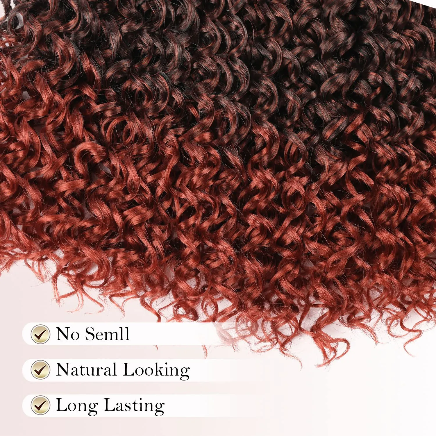 8 Packs 14 inch GoGo Curl Crochet Hair for Black Women Water Wave Curly Crochet Braiding Hair Ocean Wave Beach Curl Wavy Crochet Hair Extensions (Pack of 8, 1B /350#)