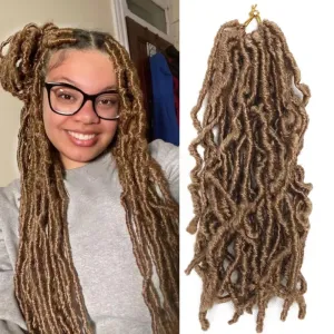 8 Packs Short Faux Locs Crochet Hair 120 Strands 12Inch Soft Locs wavy Dreadlocks Crochet Braids Natural Pre-Looped Crochet Hair for Black Women (12 Inch (Pack of 8), 27)