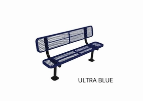 940 Extra Heavy-Duty Bench With Back: 12" Seating