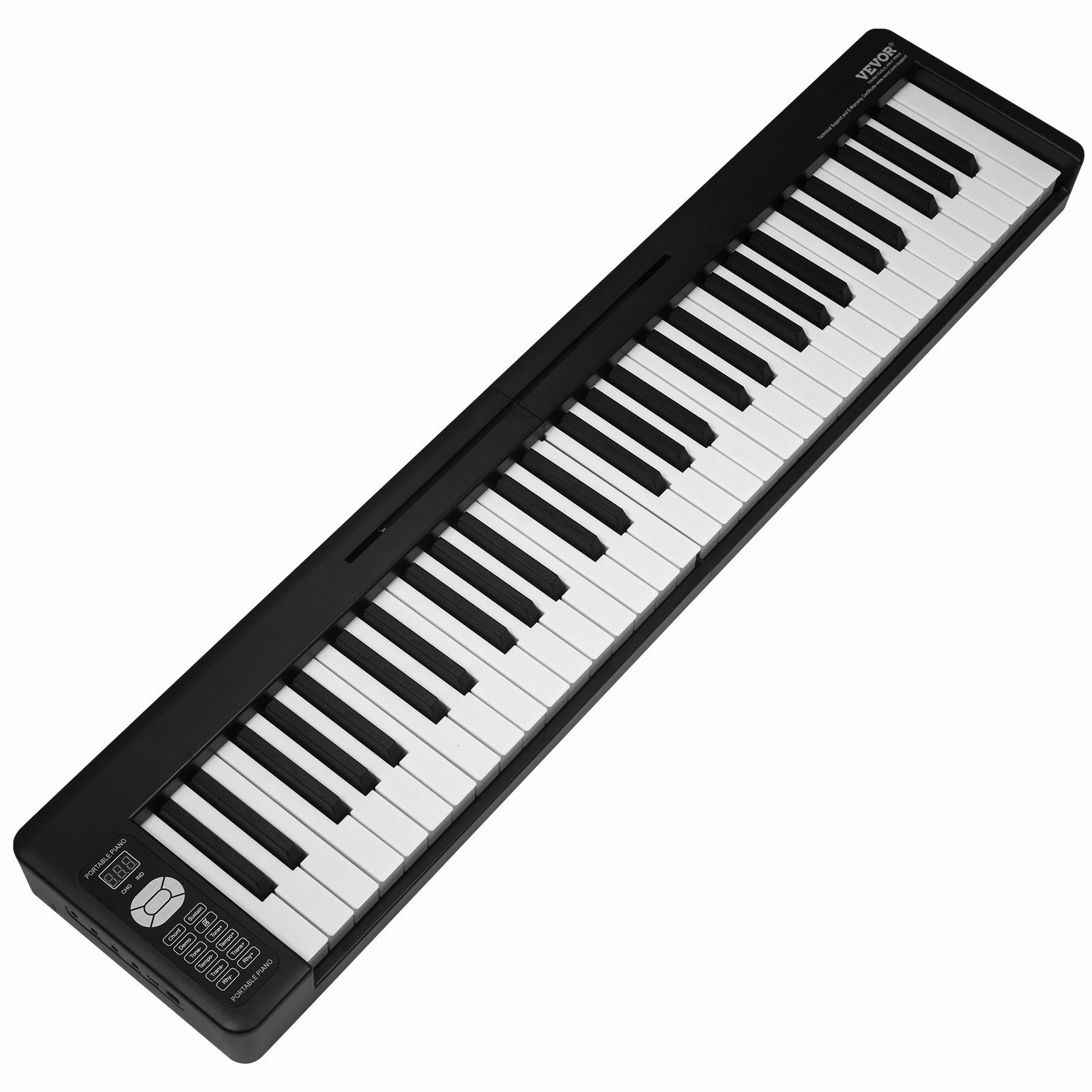 (FINAL PRICES ARE LOWER ON OUR SITE!) VEVOR 61 Key Folding Keyboard Piano Portable Foldable Piano Bluetooth MIDI Black