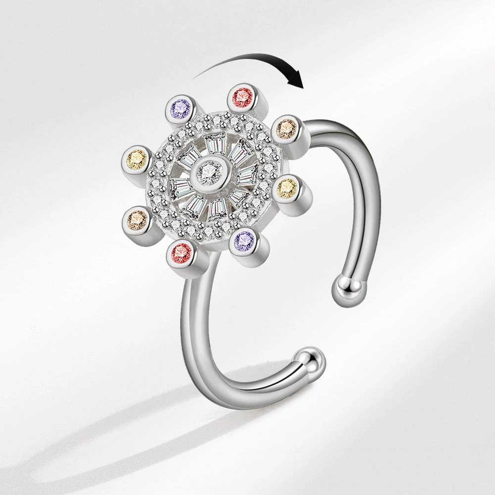 [Silver-Spinner Ring Set TKHP-SR02] Presentski Adjustable Spinner Rings