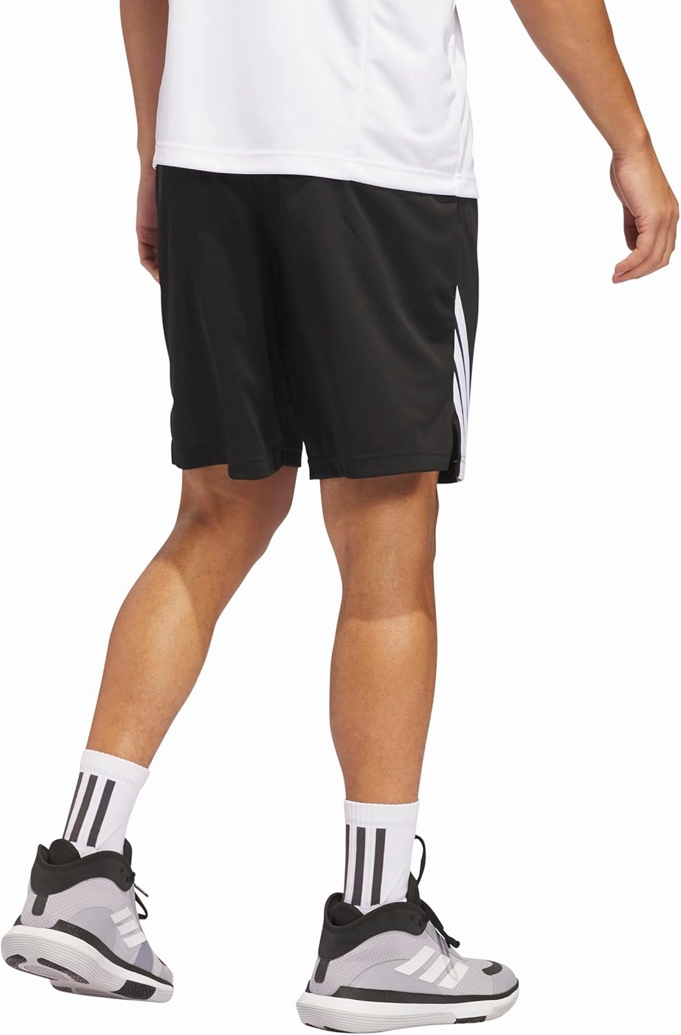 adidas Men's Basketball Legends 3-Stripes Shorts