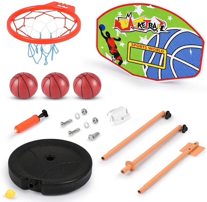 Adjustable Height Kids' Basketball Hoop Play Set