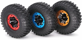 Adjustable Air Pressure Fine Crafted Car Tires for 1/10 Scale Crawler Scx10 90046