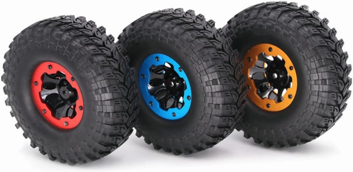 Adjustable Air Pressure Fine Crafted Car Tires for 1/10 Scale Crawler Scx10 90046