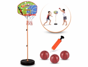 Adjustable Height Kids' Basketball Hoop Play Set