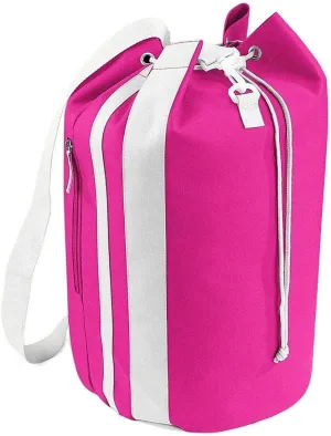 Adults Shoulder Strap Gym Wear Travel Use Bag Unisex Sports Pacific Sea Bag Fuchsia/White One Size
