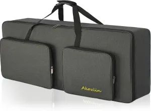 AKOZLIN 61-Key Full Padded Keyboard Gig Bag, 41.7”×17.3”×6.3”Portable Electric Piano Keyboard Case Foldable Bag
