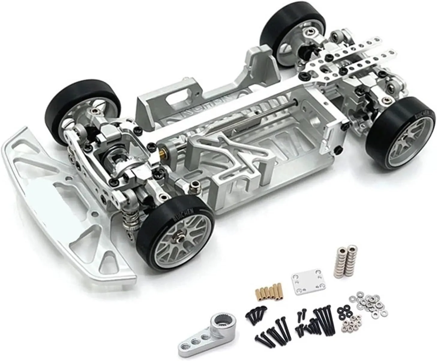 All Metal Wheelbase Adjustable Chassis Frame KIT for Wl-Toys for KY-OSHO for MINI-Q9 284131 K969 K989 1/28 RC Car Parts