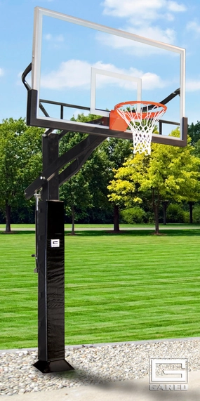 All Pro Jam Adjustable Basketball Hoop with Glass Board