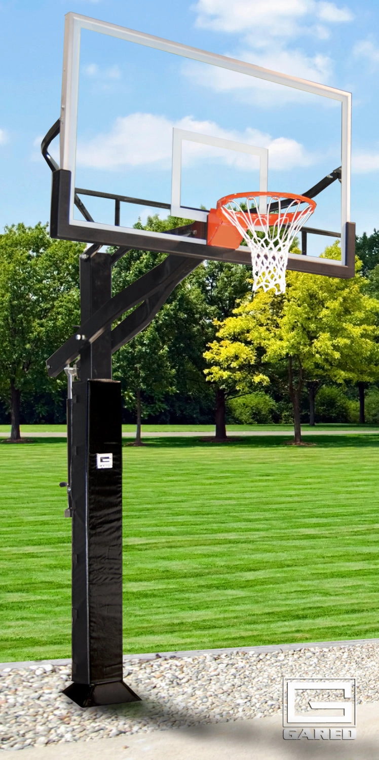 All Pro Jam Adjustable Basketball Hoop with Glass Board