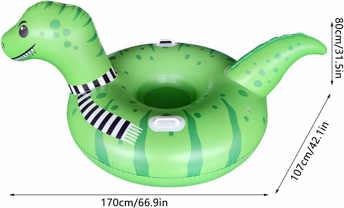Alomejor Snow Sled Tube Kids and Adults Reinforced with Double Layer PVC for Winter Fun Enjoy Sledding and Skiing