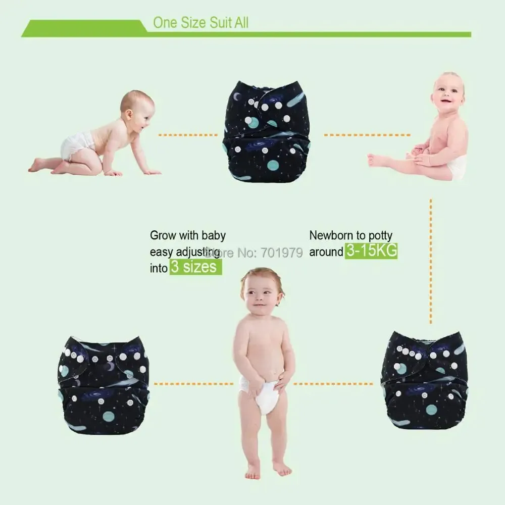 ALVABABY Cloth Diapers (3-15kg)