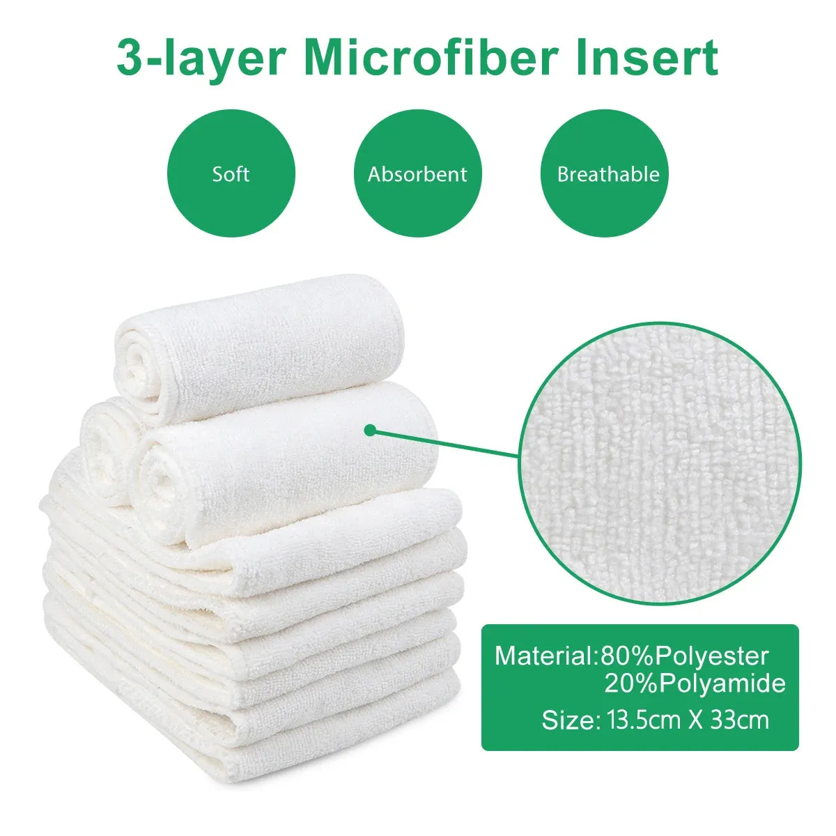 ALVABABY Cloth Diapers (3-15kg)