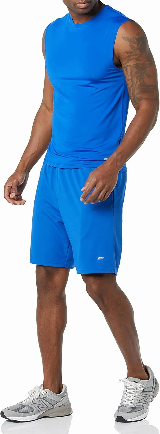 Amazon Essentials Men's Performance Tech Loose-Fit Shorts (Available in Big & Tall), Pack of 2