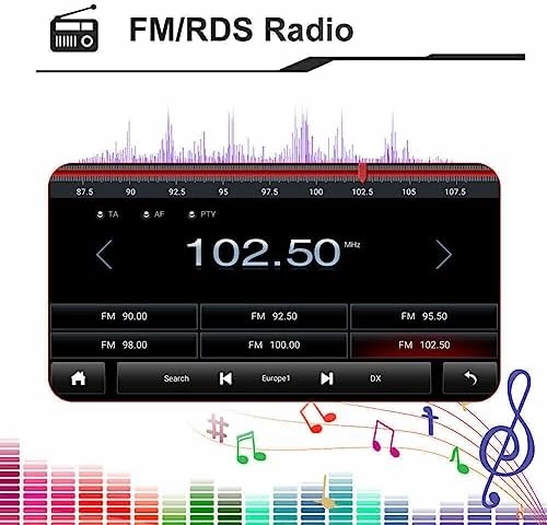 Android 13 Car Stereo Fit for Nissan for Versa for Sedan 2015-2019 2GB 32GB 10inch Touchscreen Wireless Carplay Android Auto Car Radio with WiFi GPS Bluetooth FM/RDS