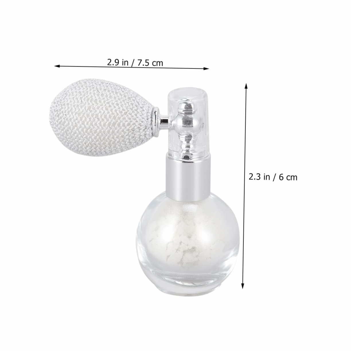Angoily 2pcs Powder Spraying Tool Glitter Hydrating Sprayer Mini Perfume Spray Bottle Hairspray Spray Perfume Shimmer Loose Powder Setting Spray Sparkle Highlighters Cologne Spray Bottles
