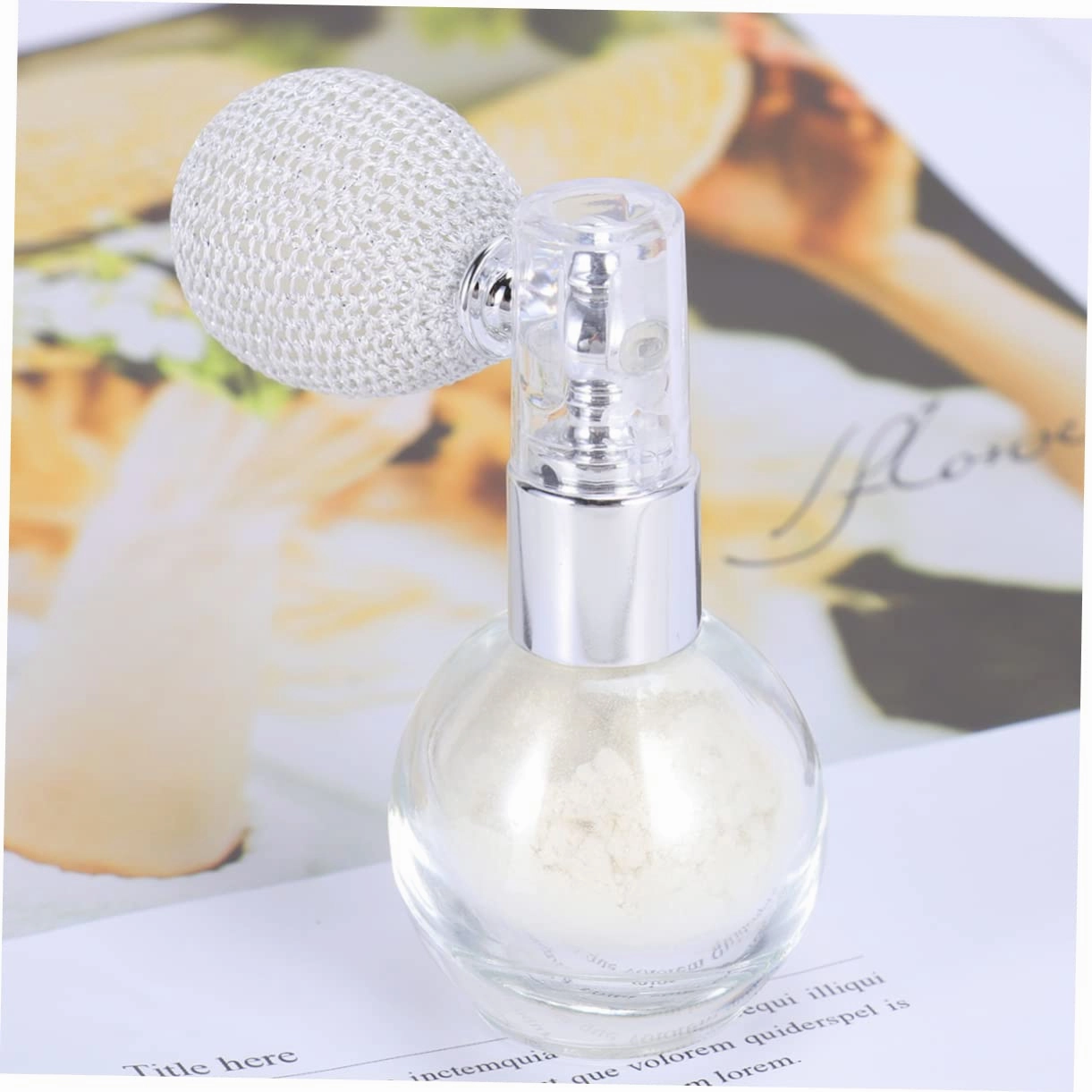 Angoily 2pcs Powder Spraying Tool Glitter Hydrating Sprayer Mini Perfume Spray Bottle Hairspray Spray Perfume Shimmer Loose Powder Setting Spray Sparkle Highlighters Cologne Spray Bottles