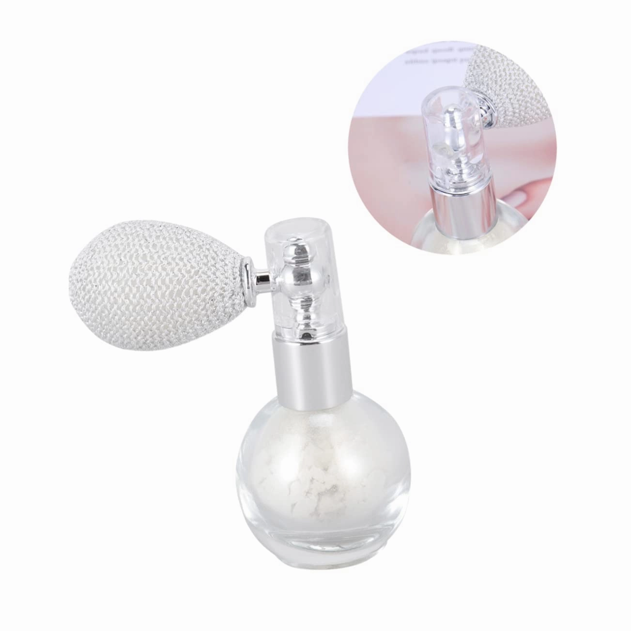 Angoily 2pcs Powder Spraying Tool Glitter Hydrating Sprayer Mini Perfume Spray Bottle Hairspray Spray Perfume Shimmer Loose Powder Setting Spray Sparkle Highlighters Cologne Spray Bottles