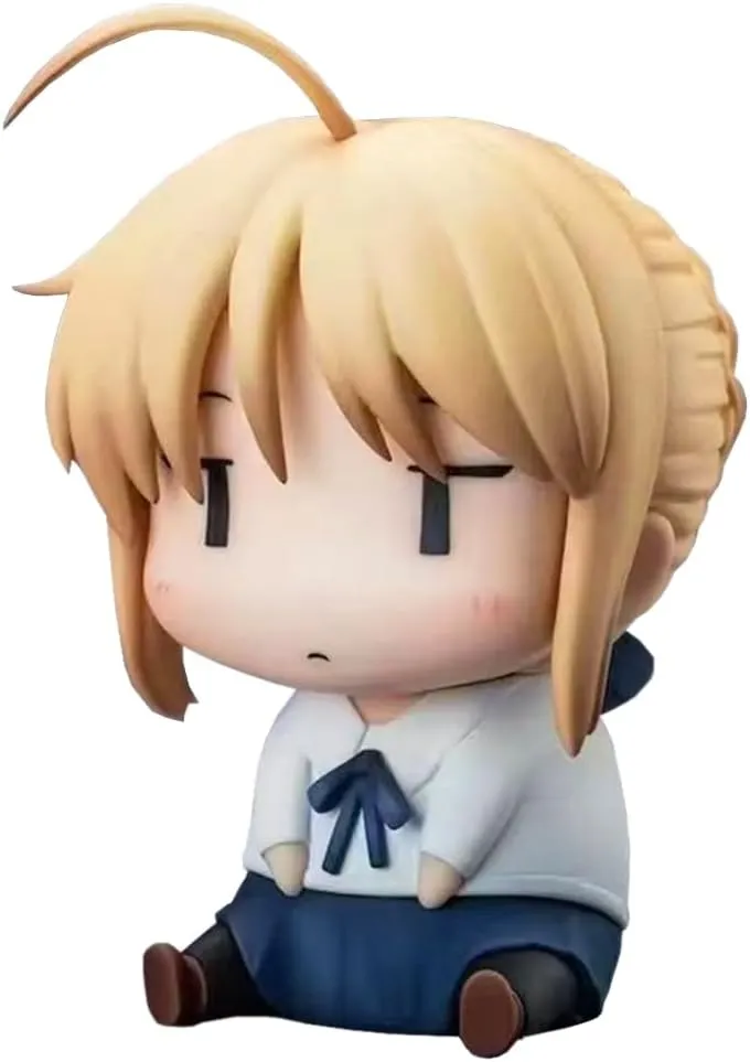 Anime Illustration Girl Figure Altria Pendragon Look Up Figure Original Painting Altria Pendragon Figurine Statue Collectibles