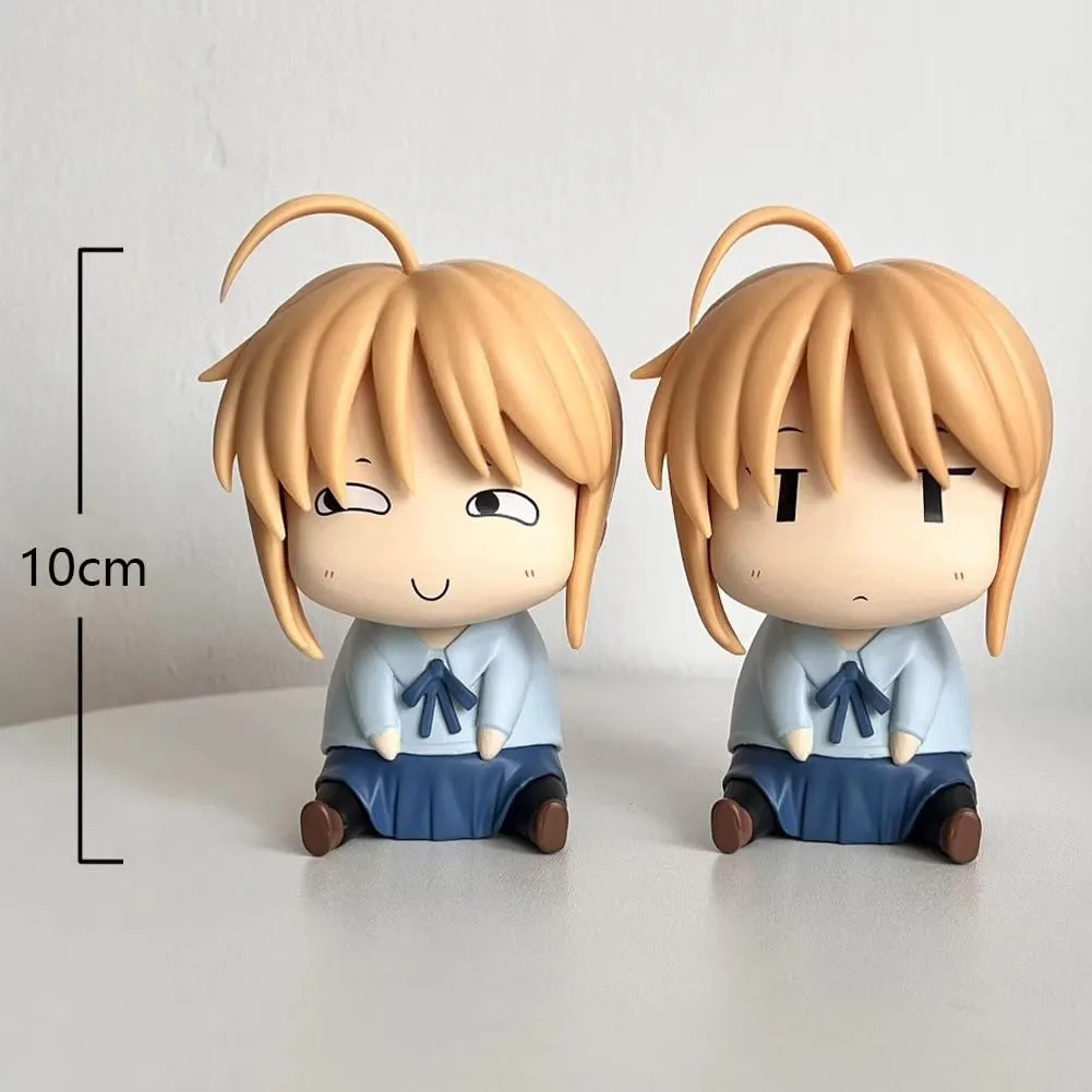 Anime Illustration Girl Figure Altria Pendragon Look Up Figure Original Painting Altria Pendragon Figurine Statue Collectibles