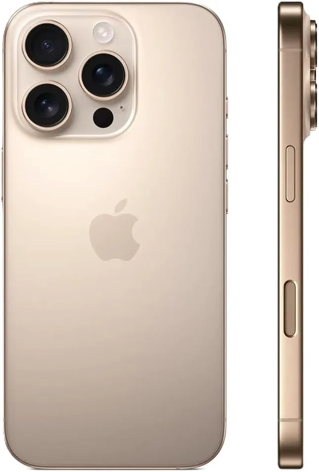 Apple iPhone 16 Pro Max, US Version, 1TB, Desert Titanium - Unlocked (Renewed)