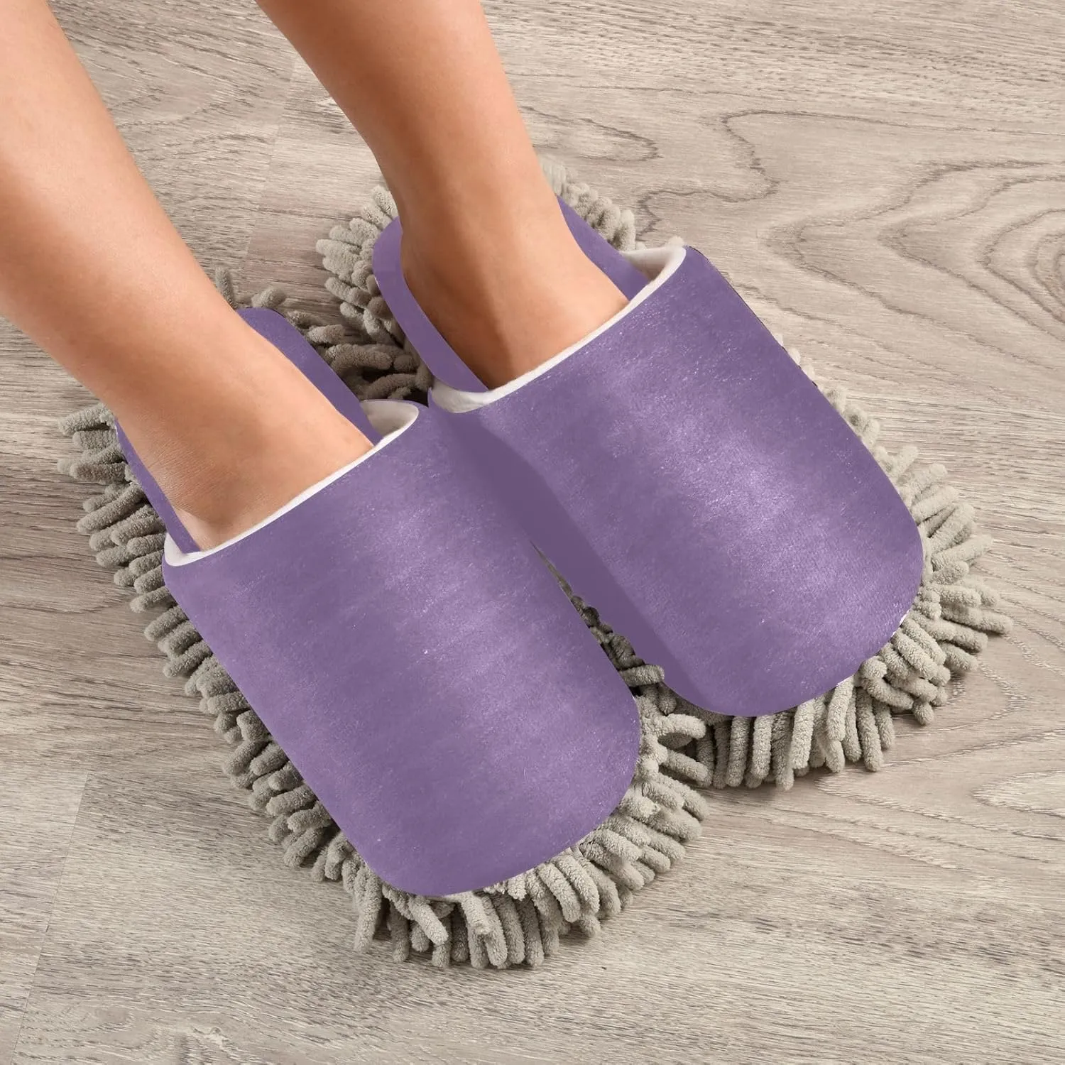Aqua Mop Slippers Washable Floor Cleaning Mop Slippers for Wood Floor