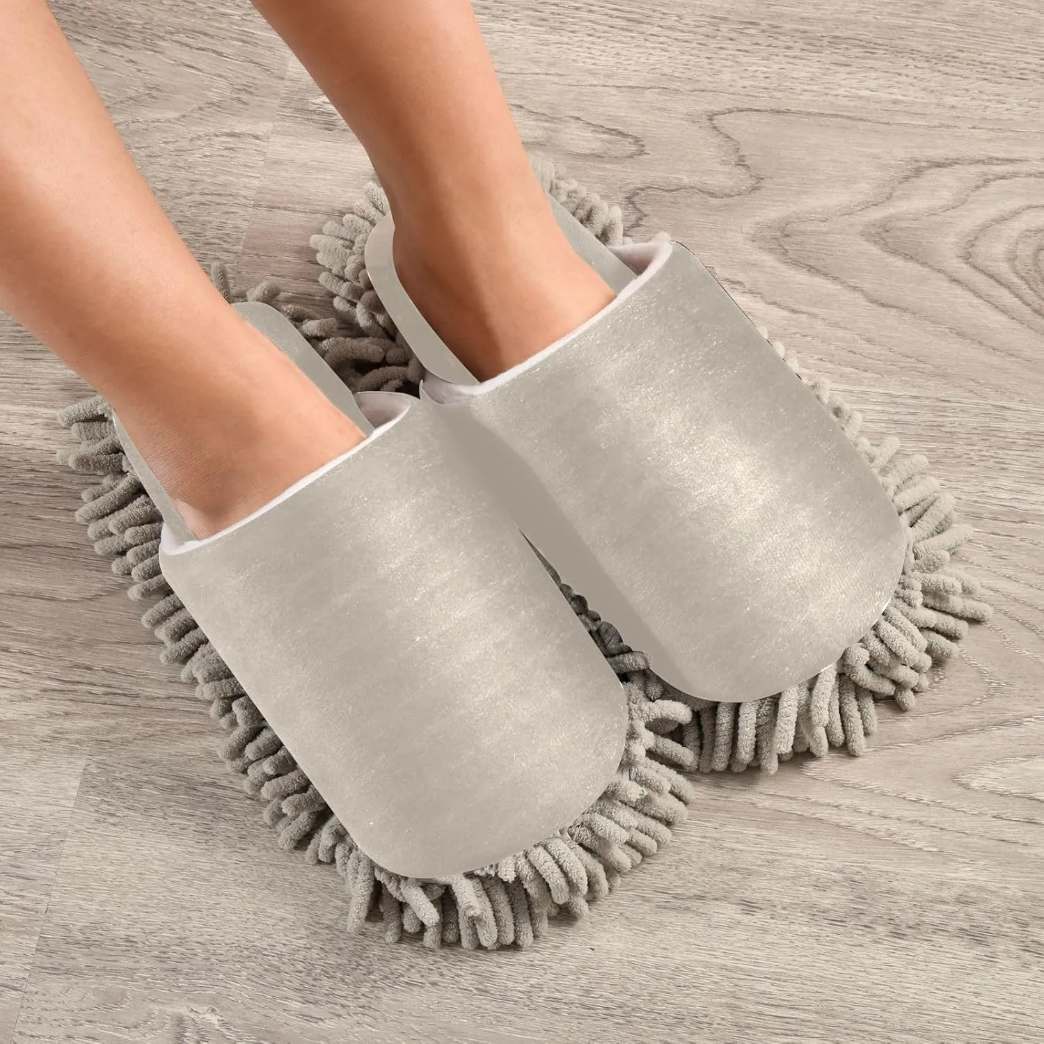 Aqua Mop Slippers Washable Floor Cleaning Mop Slippers for Wood Floor