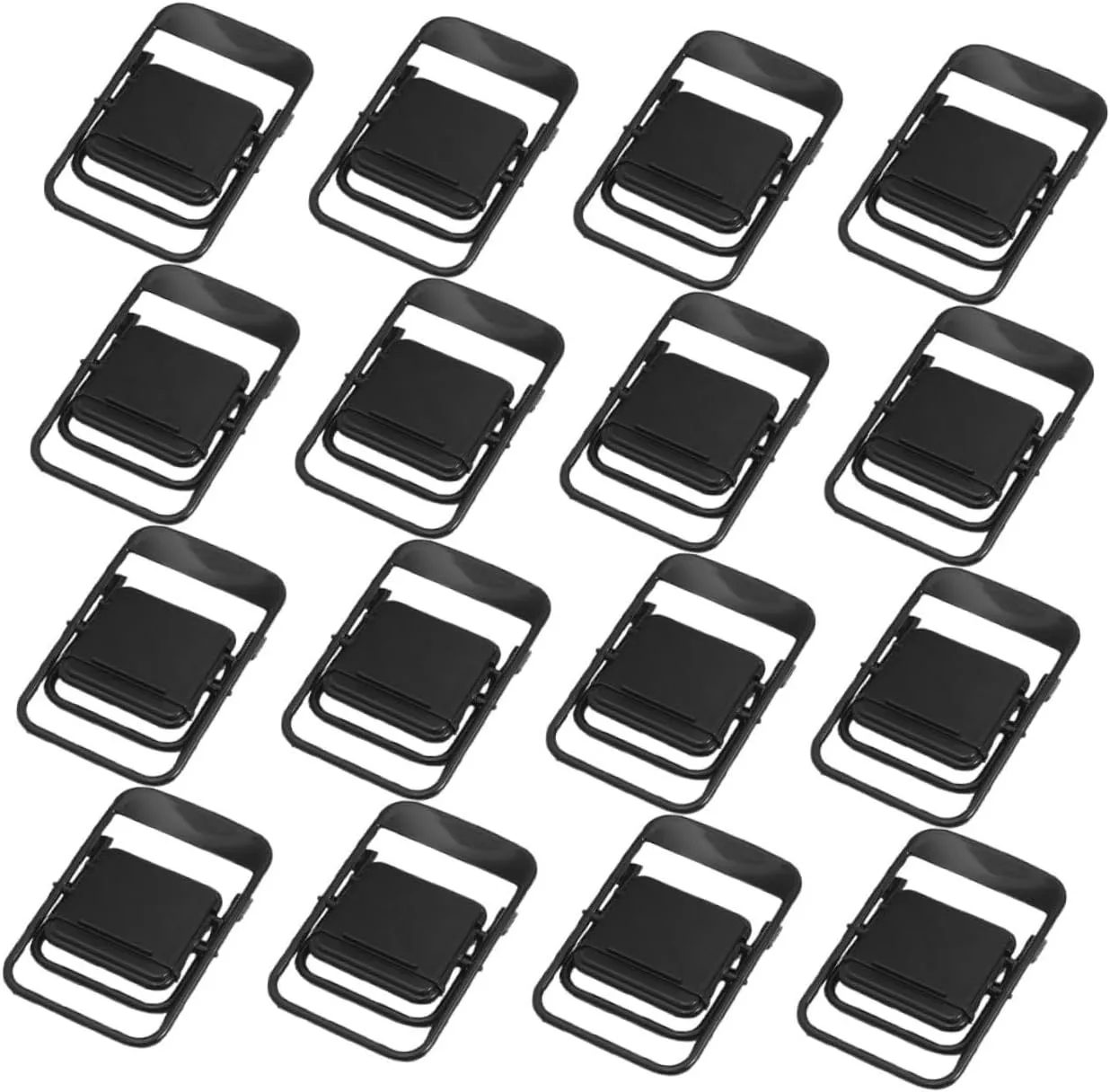 ARTIBETTER 32Pcs Miniature Folding Chairs for Dollhouse Tiny Seats Portable Phone Stand Space Efficient Design Viewing Angles for Travel Home Decoration