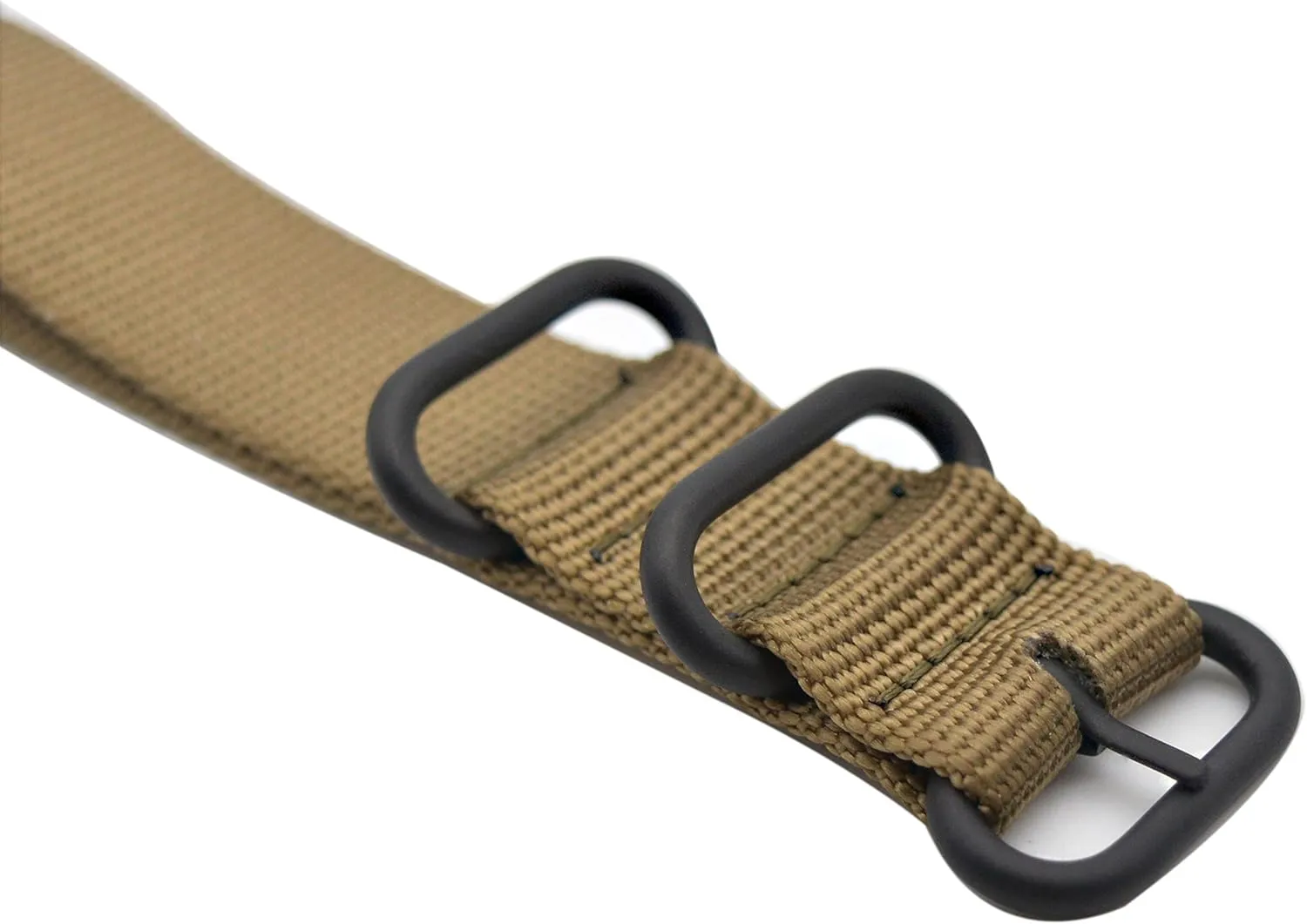 ArtStyle Watch Band with Ballistic Nylon Material Strap and High-End Black Buckle (Matte Finish Buckle)