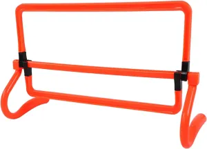 Asixxsix 5Pcs Adjustable Training Hurdles, for Power, Speed Quickness Soccer Training Tool, Enhance Skills with Foldable Design and High Visibility, Suitable for Multi Sport Training