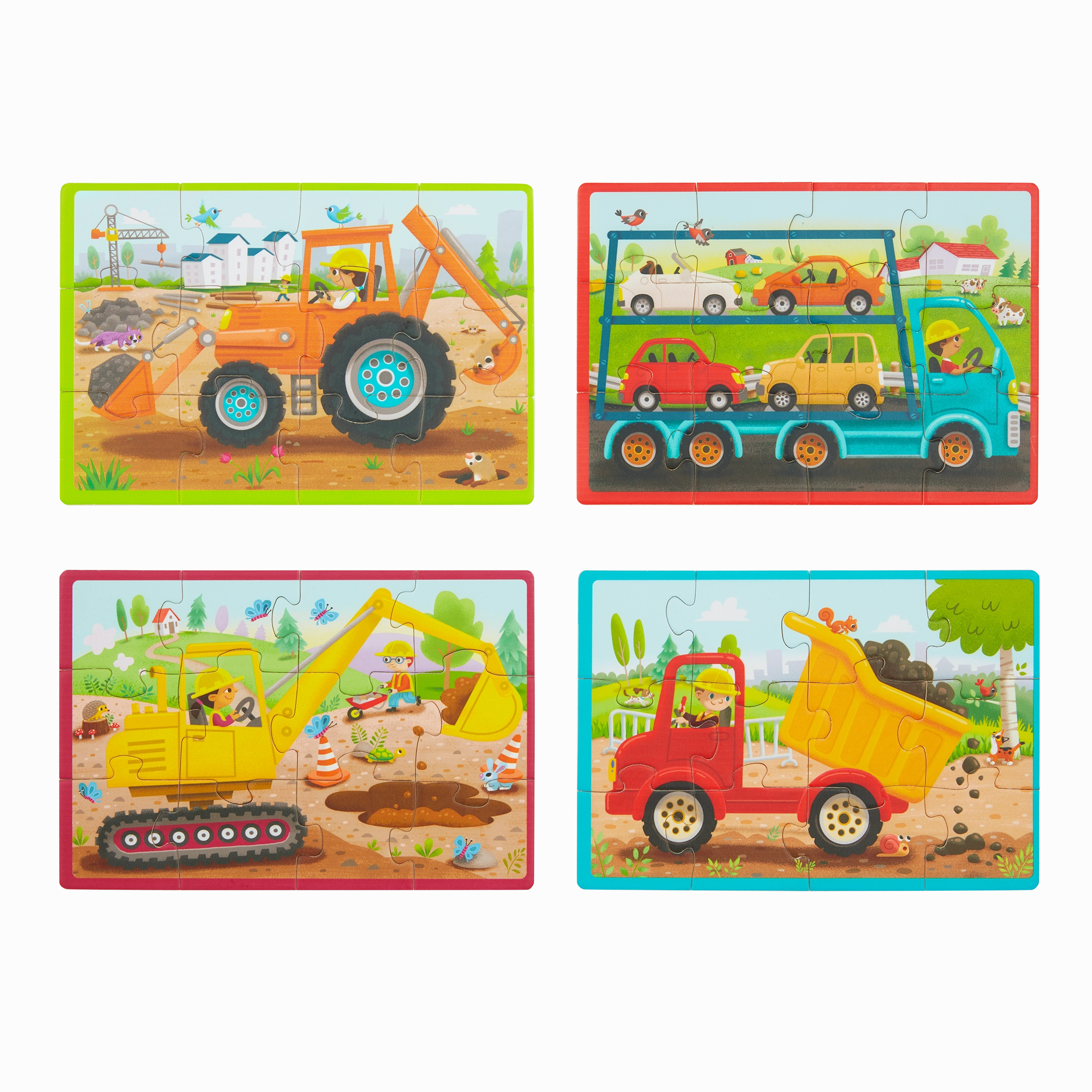 B. toys – Pack o' Puzzles - Trucks