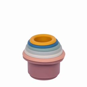 Babies Basic Silicone Stacking Toy for Babies/Kids, Stacking Cup, BPA Free 100% Safe - Cup