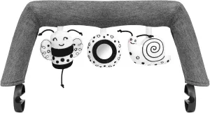 Baby Bjorn Bouncer Toy Bar, Toy Bar for Baby Bouncer Bliss and Balance Soft with 3 PCS Cute Sensory Toys, Easy to Attach and Remove, Skin -Friendly, Machine Washable, Black and White, Soft