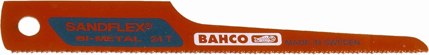 Bahco BAH38452410P Bi Metal Receiprocating Saw Blade for Industry-Specific Application - Car Body Saw Blades - 24 Teeth Per Inch, 10-Pack