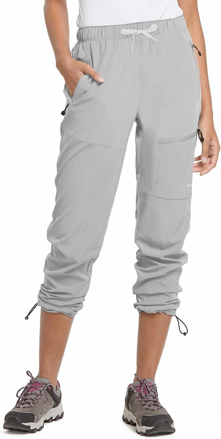 baleaf Women's Hiking Pants Quick Dry Lightweight Water Resistant Elastic Waist Cargo Pants for All Seasons