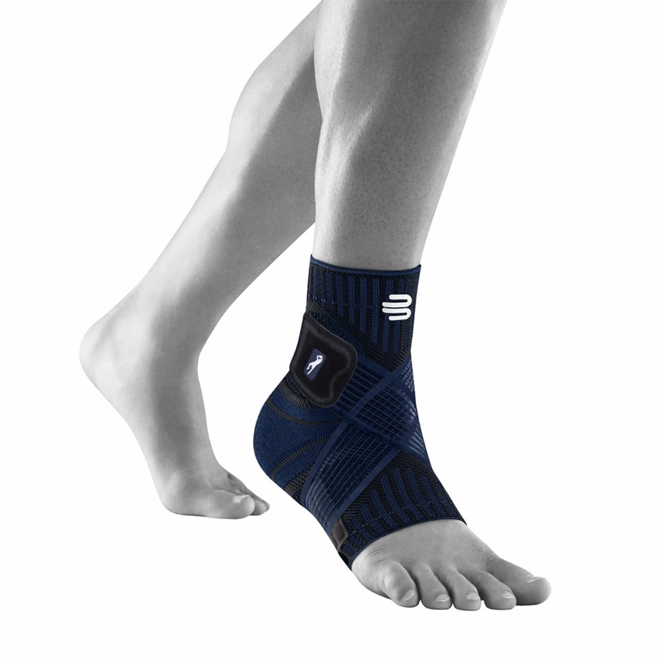 Bauerfeind Sports Ankle Support, Dirk Nowitzki, Navy, left, XXL