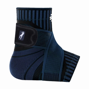 Bauerfeind Sports Ankle Support, Dirk Nowitzki, Navy, left, XXL
