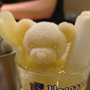 Bear Ice Cube Mold Set of 5 Cute Ice Cube Molds (2 Large and 3 Small) Fun Shaped 3D Bear Mold Silicone Molds for Coffee, Tea, Milk, Chocolate and Candle
