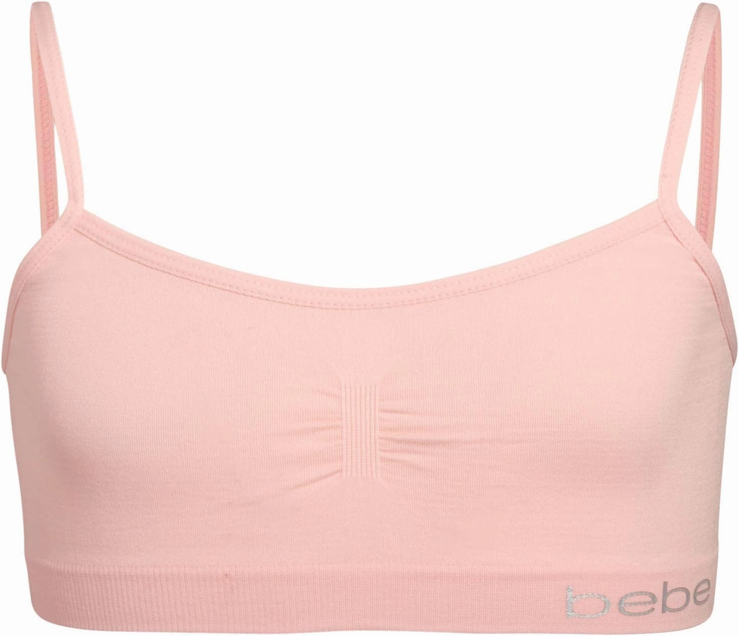 bebe Girls Training Bra - 8 Pack Seamless Training Cami Sports Bralette (S-L)