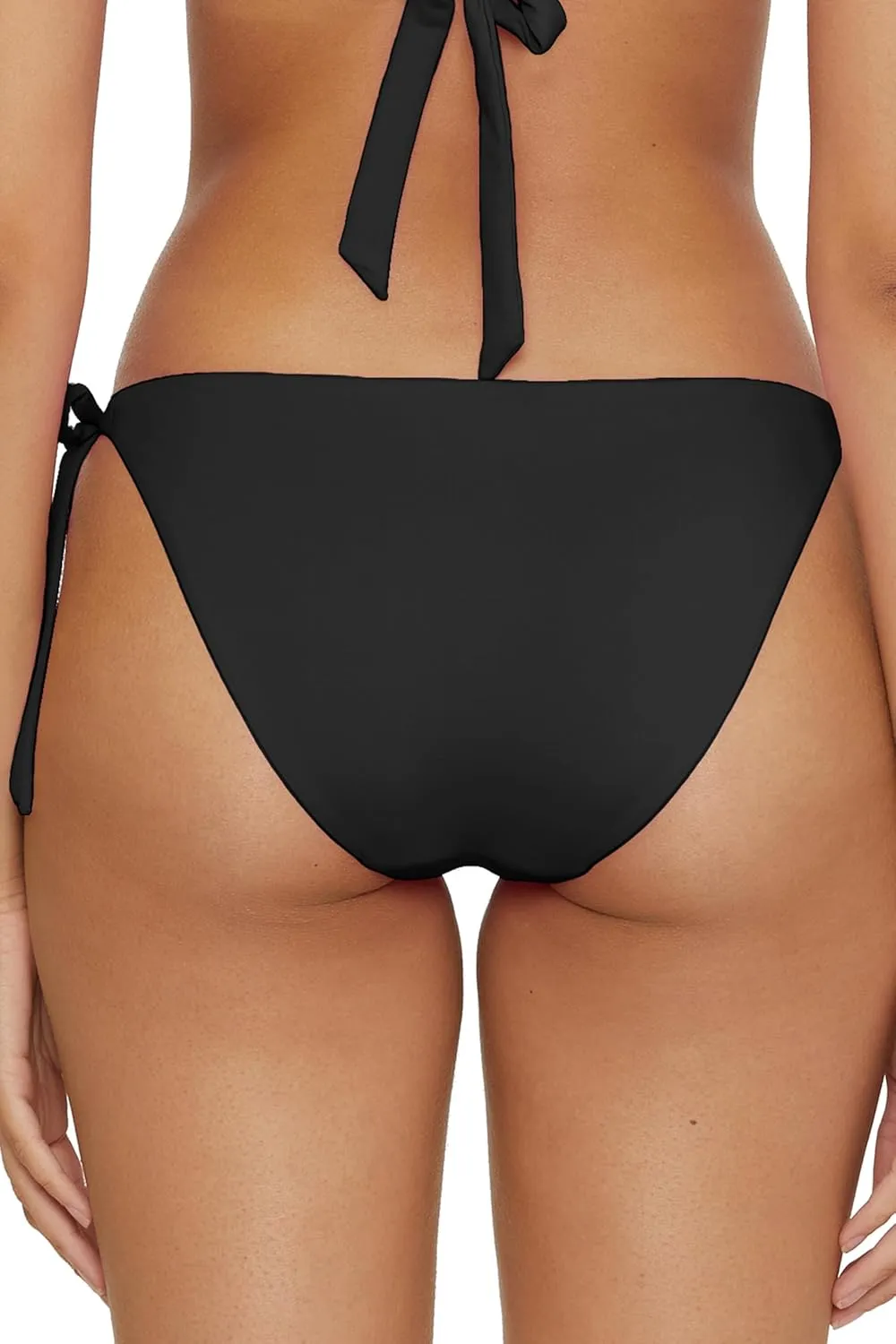 BECCA Women's Standard Color Code Tie Side Bikini Bottom, Cheeky Coverage, Swimwear Separates