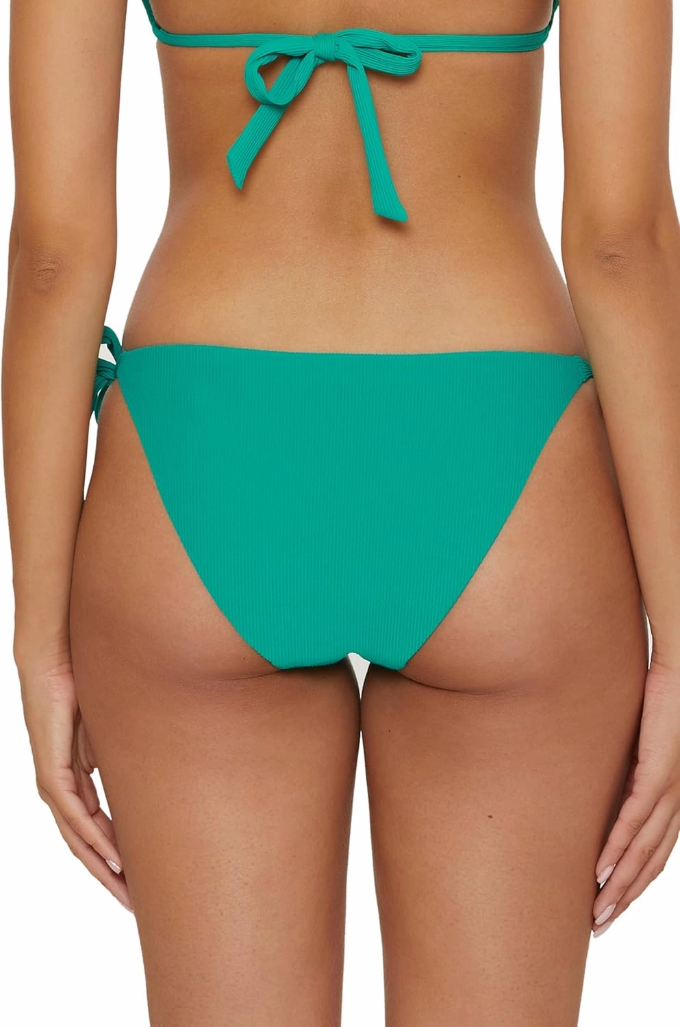 BECCA Modern Edge Tie Side Bikini Bottom, Cheeky Coverage, Swimwear Separates for Women