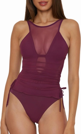 BECCA Women's Muse One Piece Swimsuit, High Neck, Bathing Suits