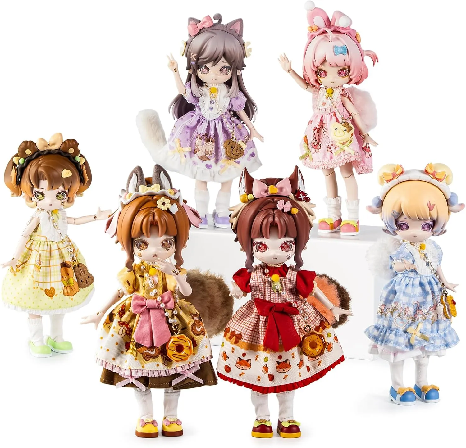 BEEMAI Minty Fantasy Forest Series Single Box (Contains 1 Figure), 1/12 BJD Blind Box Cute Figures Collectibles Birthday Gift