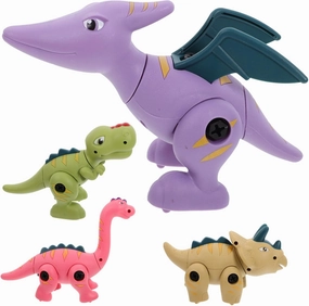 BESPORTBLE Plastic Dinosaur Toys Assemble Dinosaur Toys for Boys and Girls Fine Craftsmanship