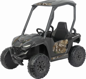 Best Ride On Cars Officially Licensed Realtree X1 UTV 12V - Aged 3-6 Years Old, Kids Car with 12V Battery, Adjustable Seat, 3 Speed Settings, Rear-Drive System, Black, Large