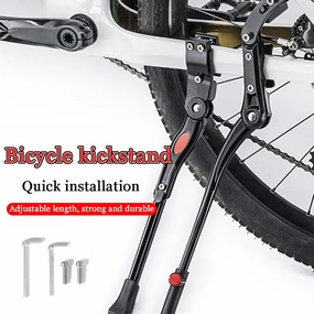 Bike Kickstand for Orbea Orca M30, Adjustable Kickstand Foot Side Stand Support, Aluminum Rear Side Bicycle Stand for Bike with Non-Slip Rubber Foot, B