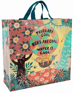 Blue Q Trees and Bees Shopper