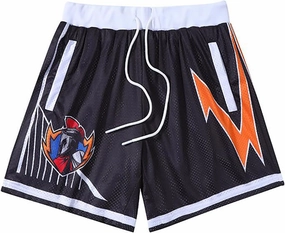 BOOMLEMON Mens Graphic Print Mesh Shorts Casual Retro Cool Running Shorts Summer Streetwear Basketball Short Pants