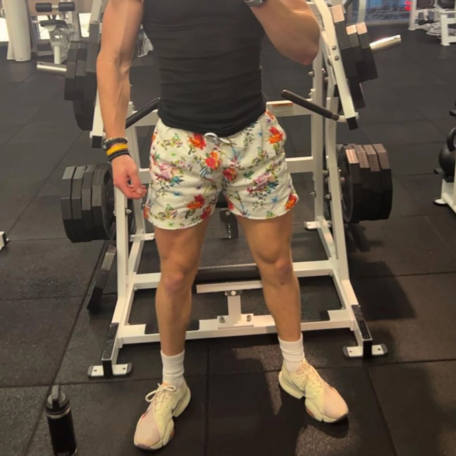 BOOMLEMON Mens Mesh Graphic Print Shorts Casual Fashion Cool Shorts Retro Active Gym Streetwear Short Pants